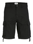 JACK & JONES Shorts 'Cole Tucker' Schwarz/Khaki/Dunkelblau