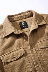 Brandit Corduroy Classic Hemd Braun/Khaki