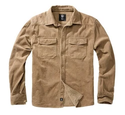Brandit Corduroy Classic Hemd Braun/Khaki