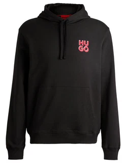 HUGO Sweatshirt Dimoni Schwarz/Rot