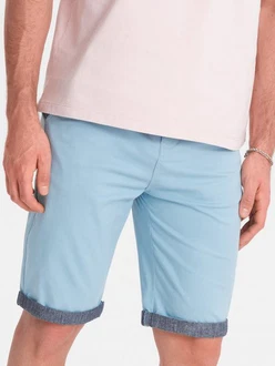 OMBRE Chinoshorts Herren Hellblau/Blau OMBRE Chinoshorts Herren Hellblau/Blau