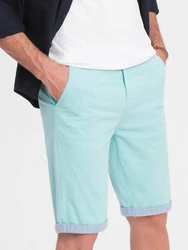 OMBRE Chinoshorts Herren Grün/Blau/Hellblau/Türkis