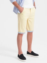 OMBRE Chinoshorts Herren Gelb/Beige/Khaki