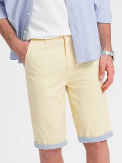 OMBRE Chinoshorts Herren Gelb/Beige/Khaki OMBRE Chinoshorts Herren Gelb/Beige/Khaki