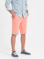 OMBRE Chinoshorts Herren Orange/Rosa