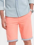 OMBRE Chinoshorts Herren Orange/Rosa