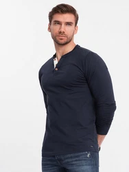 Herren-Poloshirt Ombre Dunkelblau