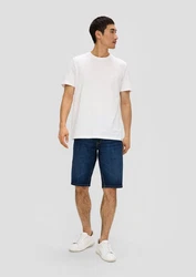 s.Oliver Stoffhose Jeans-Shorts Regular Fit Mid Rise Weiß/Creme