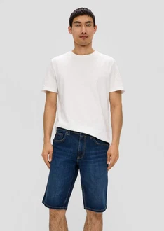 s.Oliver Stoffhose Jeans-Shorts Regular Fit Mid Rise Weiß/Creme