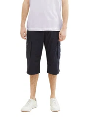 TOM TAILOR Shorts Printed Max Overknee Dunkelblau/Blau