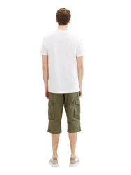 TOM TAILOR Shorts Printed Max Overknee Olive