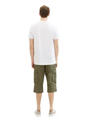 TOM TAILOR Shorts Printed Max Overknee Olive