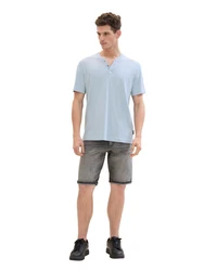 TOM TAILOR Jeansshorts TTJOSH Regular Fit (7363) Grau (7363)