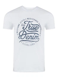 T-Shirt Herren Printshirt Regular Fit (1-tlg) Kurzarm Tee Shirt mit Rundhalsausschnitt aus 100% Baumwolle