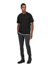 Chinohose ONSMARK SLIM CHECK 9887 mit Stretch