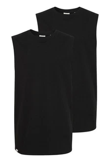 !Solid Tanktop SDMLongi TankTop 2Pack Schwarz/Dunkelblau