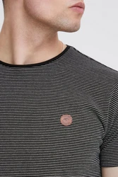 Indicode T-Shirt IDLupko Dunkelgrau/Rot/Grau/Hellgrau