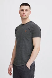 Indicode T-Shirt IDLupko Dunkelgrau/Rot/Grau/Hellgrau