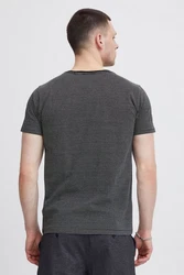 Indicode T-Shirt IDLupko Dunkelgrau/Rot/Grau/Hellgrau