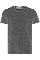 Indicode T-Shirt IDLupko Dunkelgrau/Rot/Grau/Hellgrau