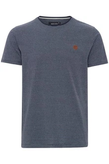 Indicode T-Shirt IDLupko Dunkelblau/Grau/Lila