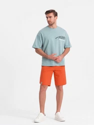 OMBRE Herrensweatshorts Orange