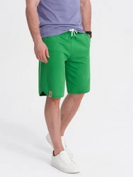 OMBRE Herrensweatshorts Grün/Türkis/Neonfarben
