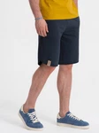 OMBRE Herrensweatshorts Dunkelblau/Blau/Beige
