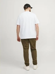 Jack & Jones T-Shirt JJEPAULOS TEE SS CREW NECK NOOS Hellblau/Weiß/Blau/Grau