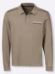Sieh an! T-Shirt Poloshirt Khaki/Beige/Braun