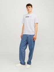 JACK & JONES T-Shirt 'JJCorp' Grau/Weiß/Hellblau/Schwarz/Blau/Khaki