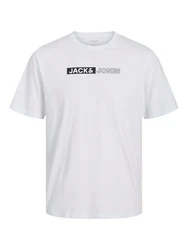 JACK & JONES T-Shirt 'JJCorp' Grau/Weiß/Hellblau/Schwarz/Blau/Khaki