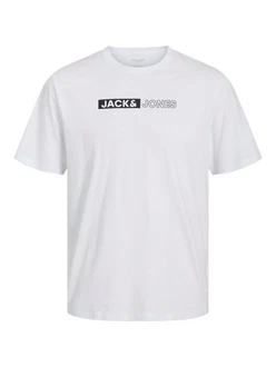 JACK & JONES T-Shirt 'JJCorp' Grau/Weiß/Hellblau/Schwarz/Blau/Khaki