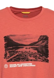 camel active T-Shirt T-Shirt 1/2 Arm Rot/Orange