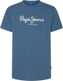T-Shirt ABEL mit Logoprint auf der Brust