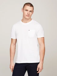 Tommy Hilfiger T-Shirt POCKET TEE Weiß/Creme