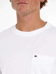 Tommy Hilfiger T-Shirt POCKET TEE Weiß/Creme