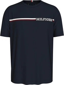 Tommy Hilfiger T-Shirt BT-CHEST STRIPE TEE-B Groe Gren mit Logostickerei Schwarz/Grün/Dunkelblau/Dunkelgrün Tommy Hilfiger T-Shirt BT-CHEST STRIPE TEE-B Groe Gren mit Logostickerei Schwarz/Grün/Dunkelblau/Dunkelgrün