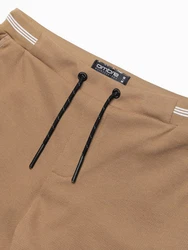 OMBRE Sweatshorts Herrenstrickshorts Beige/Braun/Khaki