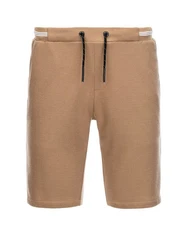 OMBRE Sweatshorts Herrenstrickshorts Beige/Braun/Khaki