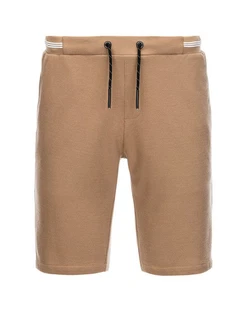 OMBRE Sweatshorts Herrenstrickshorts Beige/Braun/Khaki