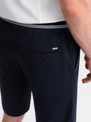OMBRE Sweatshorts Herrenstrickshorts Dunkelblau/Blau