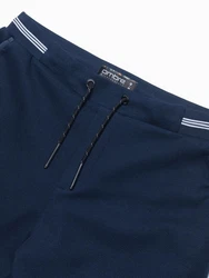OMBRE Sweatshorts Herrenstrickshorts Dunkelblau/Blau