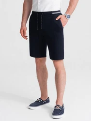 OMBRE Sweatshorts Herrenstrickshorts Dunkelblau/Blau