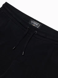 OMBRE Herren-Sweatshorts Schwarz/Dunkelgrau
