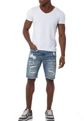 RedBridge Jeansshorts Herren Shorts Kurze Hose Jeanshose Blau/Schwarz/Beige