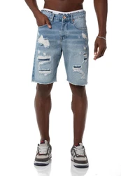 RedBridge Jeansshorts Herren Shorts Kurze Hose Jeanshose Blau/Hellblau