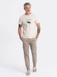 OMBRE Cargohose Herrenhose Khaki/Beige