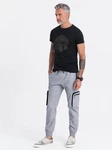 OMBRE Cargohose CARGO-Hose für Herren Schwarz/Grau/Orange/Hellblau/Hellgrau/Grün