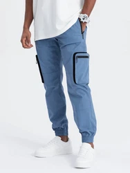 OMBRE Cargohose CARGO-Hose für Herren Hellblau/Blau